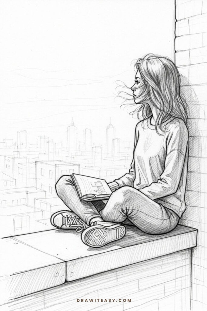 Urban Sketch Girl