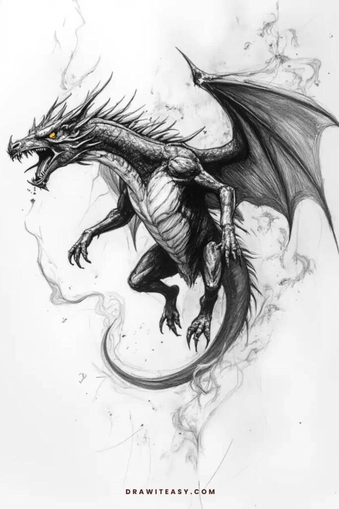 dragon drawing idea 11