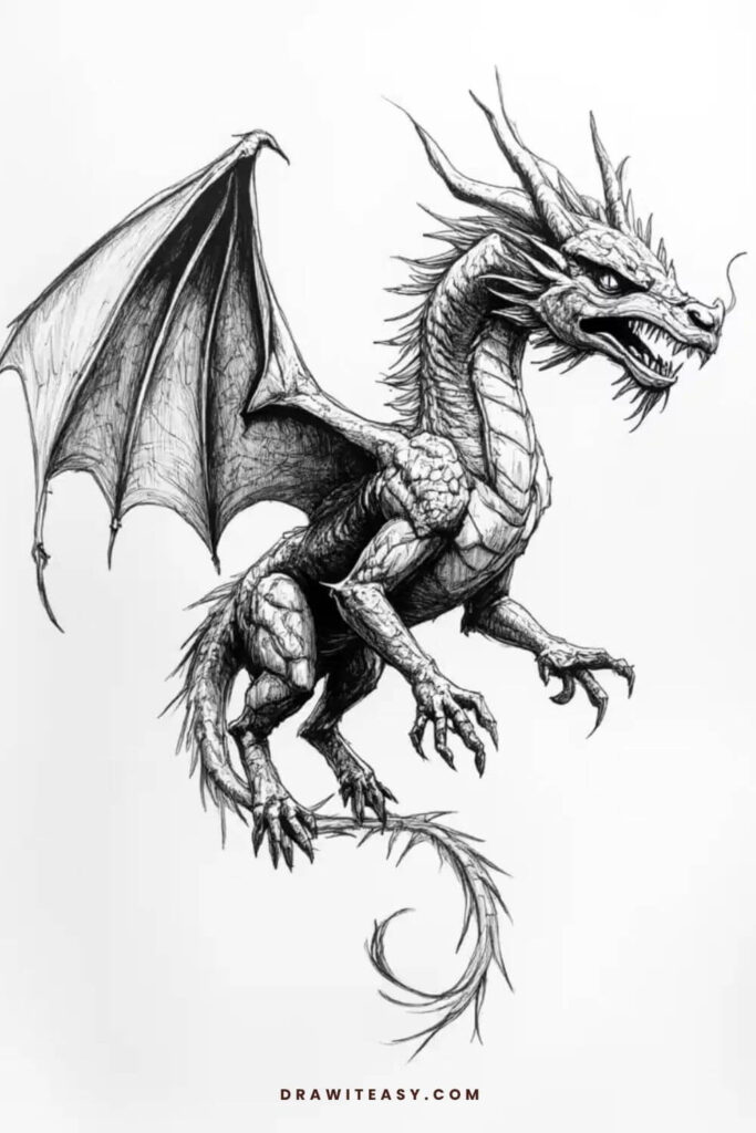 dragon drawing idea 12