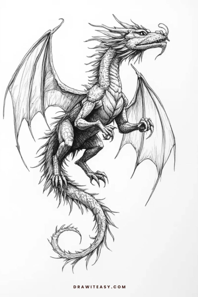 dragon drawing idea 3