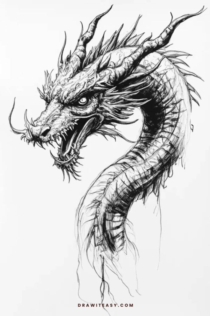 dragon drawing idea 5