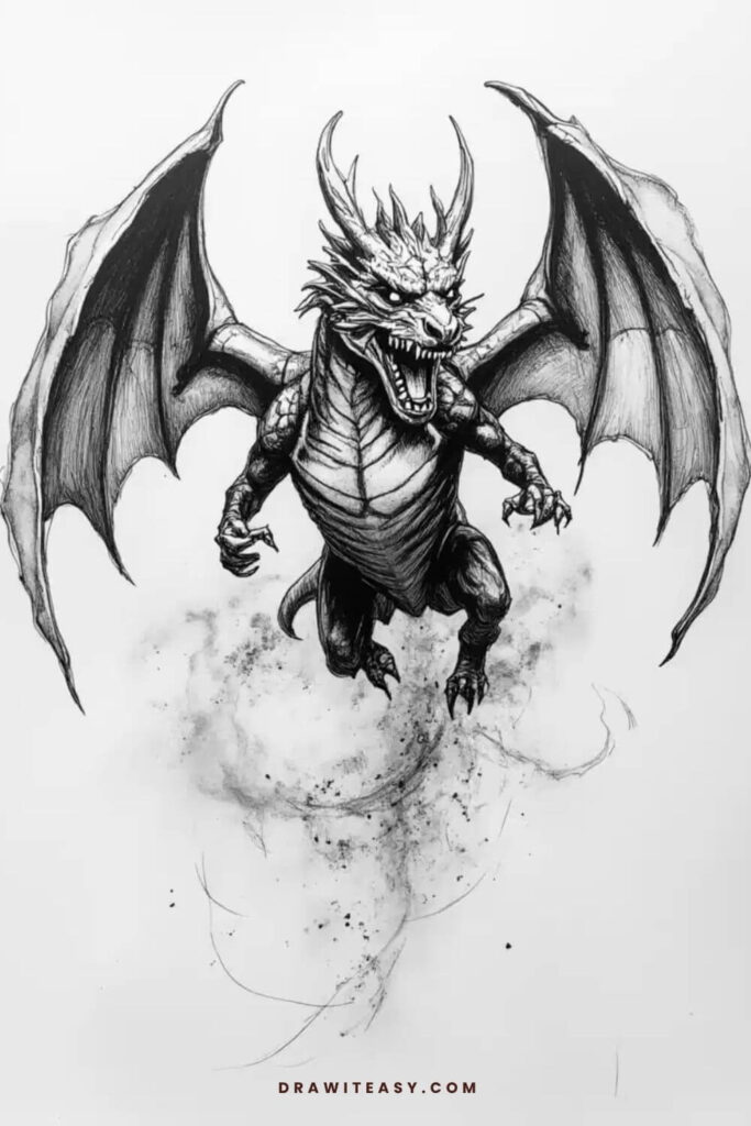 dragon drawing idea 9