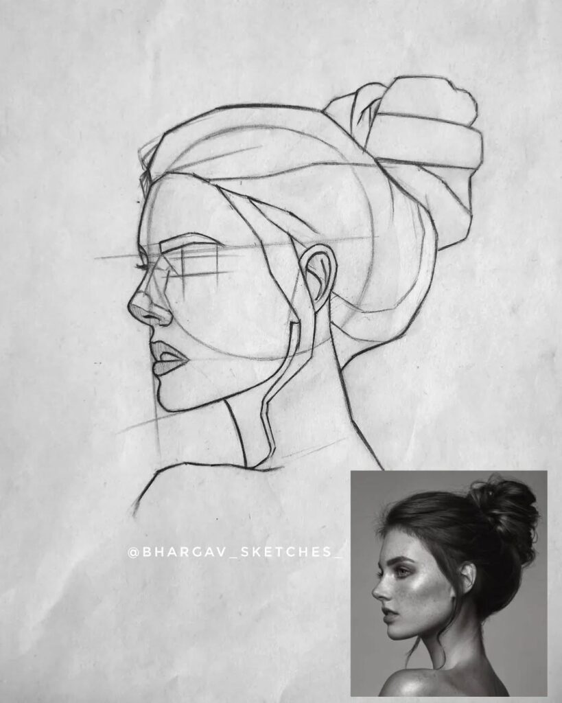 face drawing ideas - bhargav.sketches