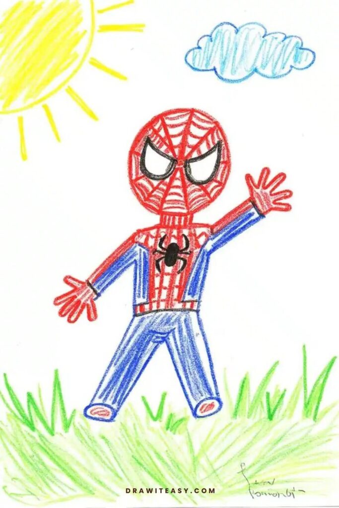 spider man drawing ideas 16