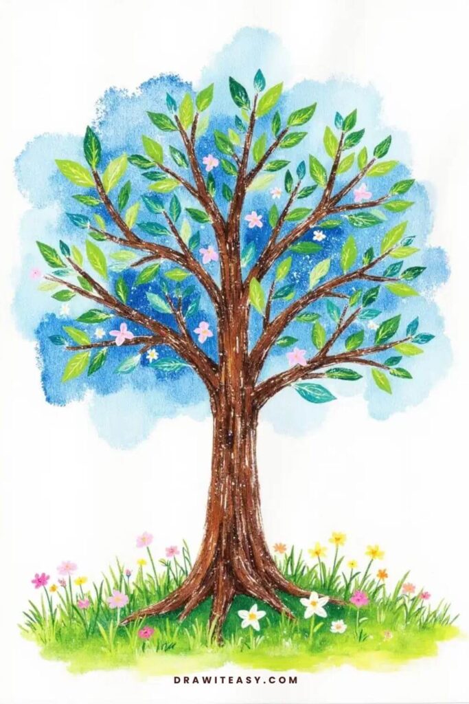 tree drawing ideas 11