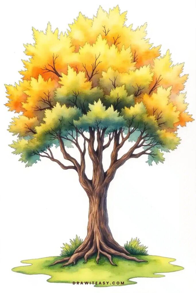 tree drawing ideas 12