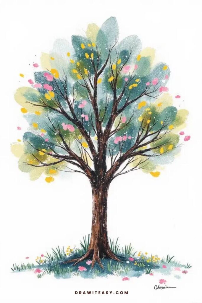 tree drawing ideas 9