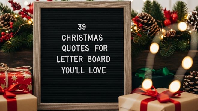 39 Christmas Quotes for Letter Board You’ll Love