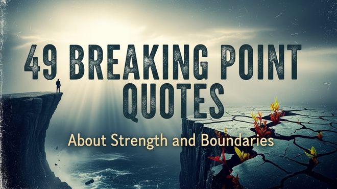49 Breaking Point Quotes About Strength and Boundaries