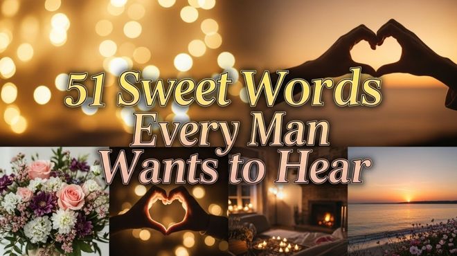 51 Sweet Words Every Man Wants to Hear