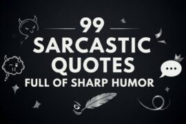 99 Sarcastic Quotes Full of Sharp Humor