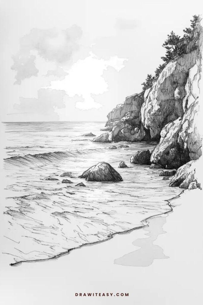 Hidden Beach Cove at Sunrise