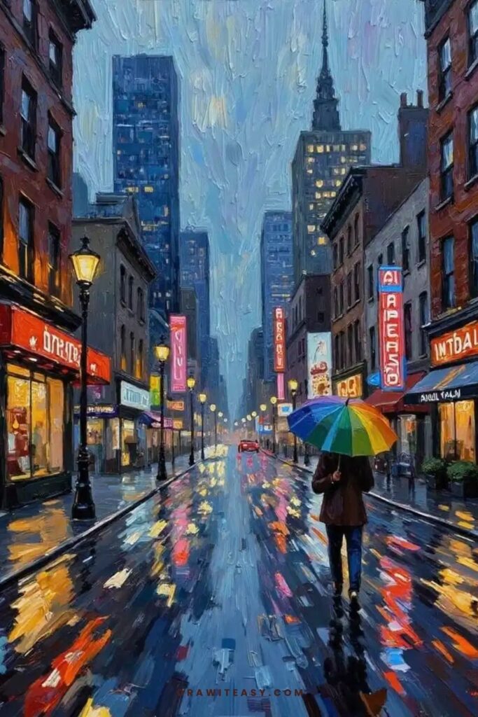 Rainbow Umbrella City