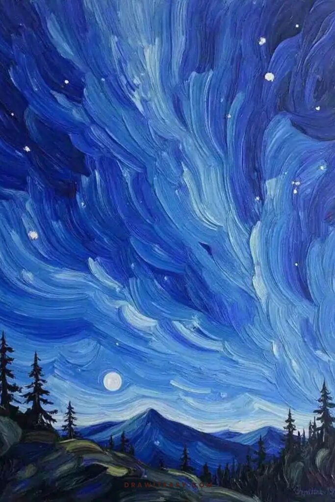 Wavy Night Sky