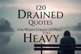 120 Drained Quotes for When Strength Feels Too Heavy