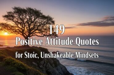 149 Positive attitude quotes for Stoic, Unshakeable Mindsets