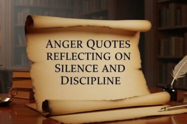 Anger Quotes Reflecting on Silence and Discipline