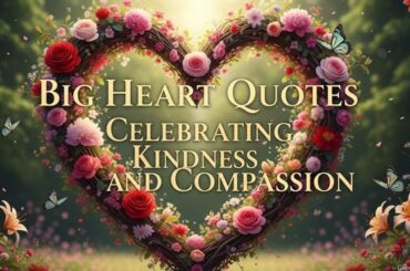 Big Heart Quotes Celebrating Kindness and Compassion