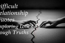 Difficult Relationship Quotes Exploring Love’s Tough Truths