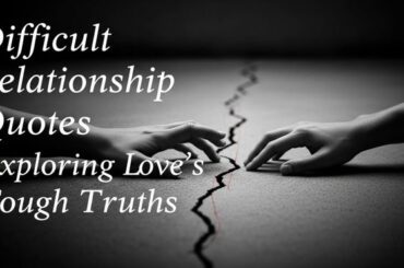 Difficult Relationship Quotes Exploring Love’s Tough Truths