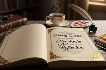 Poetry Quotes About Heartache, Art, and Reflection