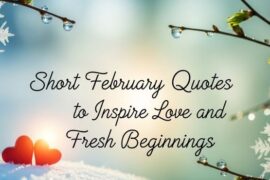 Short February Quotes to Inspire Love and Fresh Beginnings