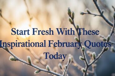 Start Fresh With These Inspirational February Quotes Today