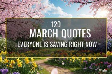 120 March Quotes Everyone is Saving Right Now