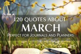 120 Quotes About March Perfect for Journals and Planners