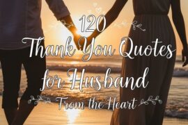 120 Thank You Quotes for Husband From the Heart