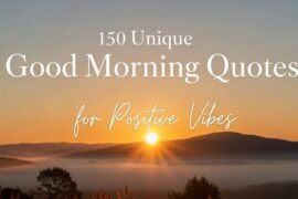 150 Unique Good Morning Quotes for Positive Vibes
