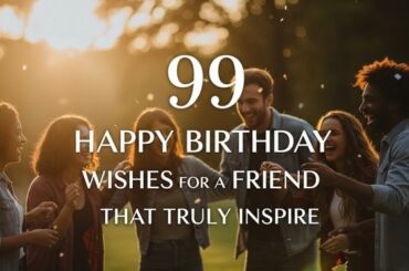 Happy Birthday Wishes for a Friend That Truly Inspire