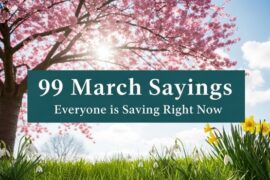 99 March Sayings Everyone is Saving Right Now