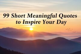 Short Meaningful Quotes to Inspire Your Day