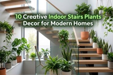 10 Creative Indoor Stairs Plants Decor for Modern Homes