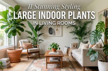 11 Stunning Styling Large Indoor Plants in Living Rooms