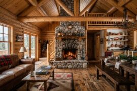 13 Cozy Pine Cabin Interior Design Ideas