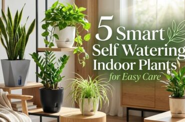 5 Smart Self Watering Indoor Plants for Easy Care