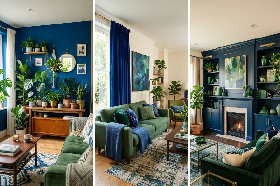 11 Blue and Green Living Room Ideas