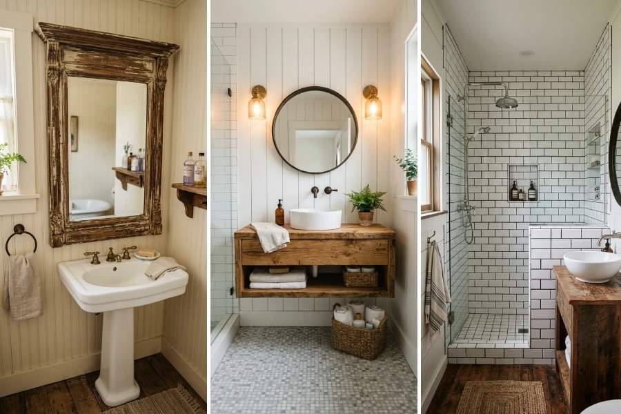 11 Charming Small Farmhouse Bathroom Ideas