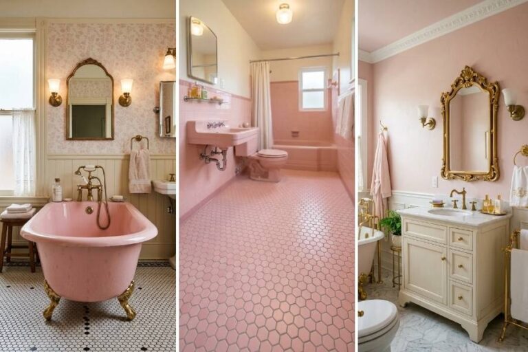11 Elegant Vintage Pink Bathroom Ideas