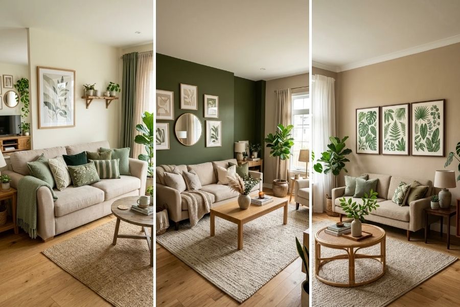 13 Green and Beige Living Room Ideas