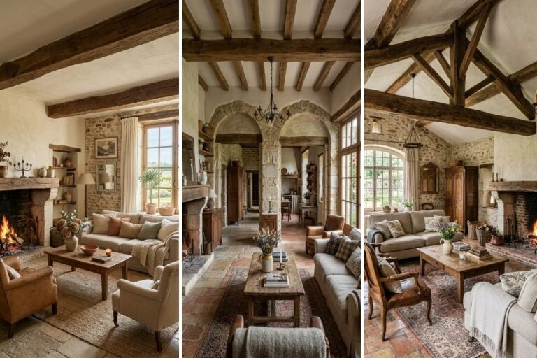 13 Rustic French Farmhouse Living Room Ideas