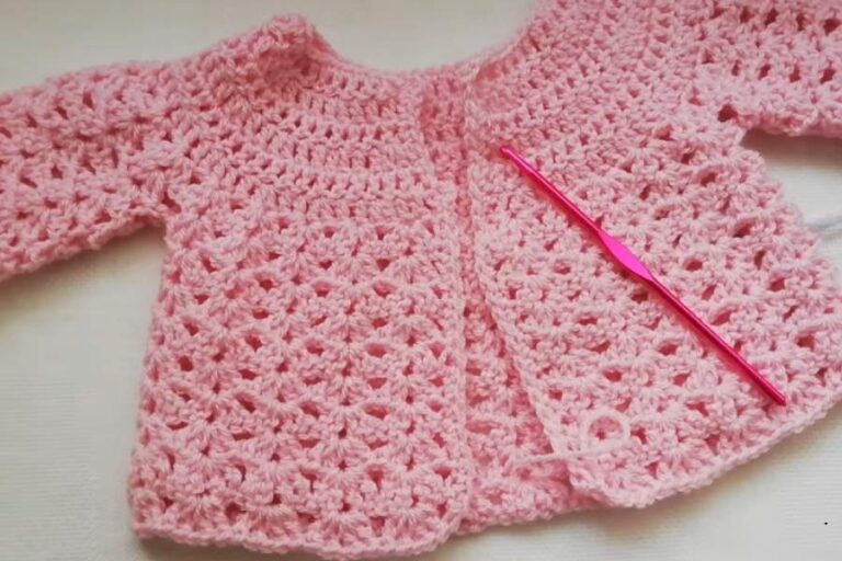 Crochet Baby Cardigan Free Pattern for Sweet Little Ones