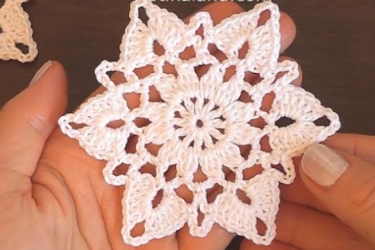 Easy Crochet Snowflake Pattern for Holiday Projects