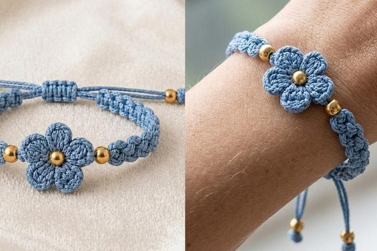 Crochet Bracelet Free Pattern for a Pretty Accessory