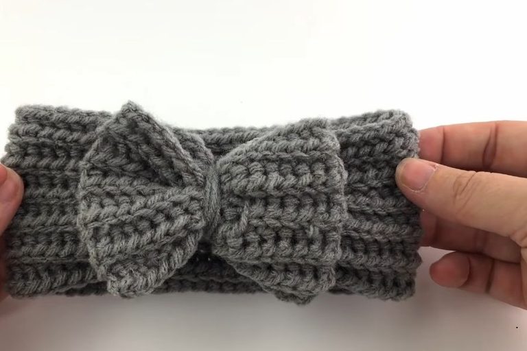 Free Crochet Bow Headband Pattern for Babies
