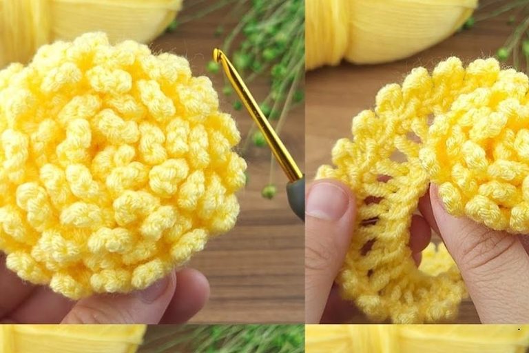 How to Crochet a Tunisian Rose Step by Step