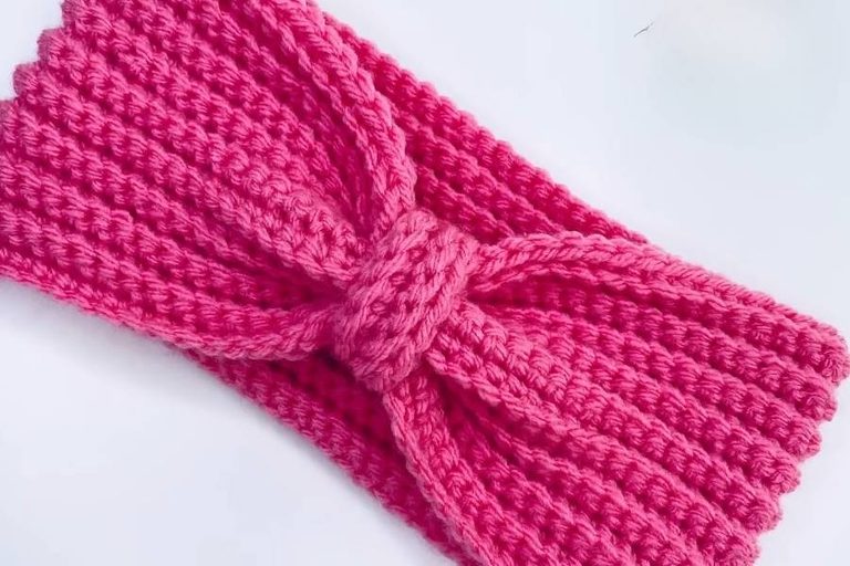 Simple Crochet Bow Headband Pattern Free Tutorial