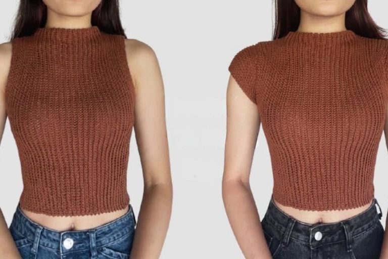 The Chic Crochet Mock Neck Top